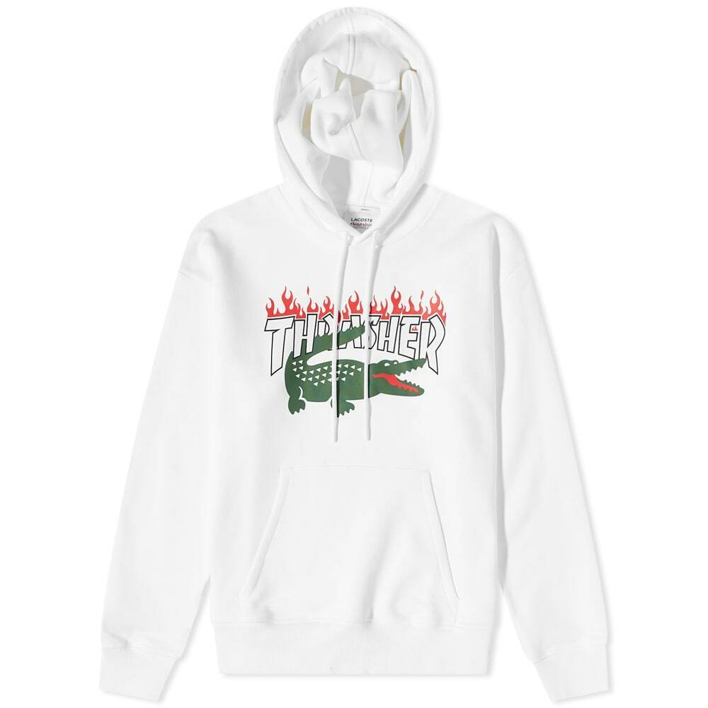 White discount lacoste hoodie