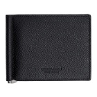 Giorgio Armani Black Tumbled Leather Wallet