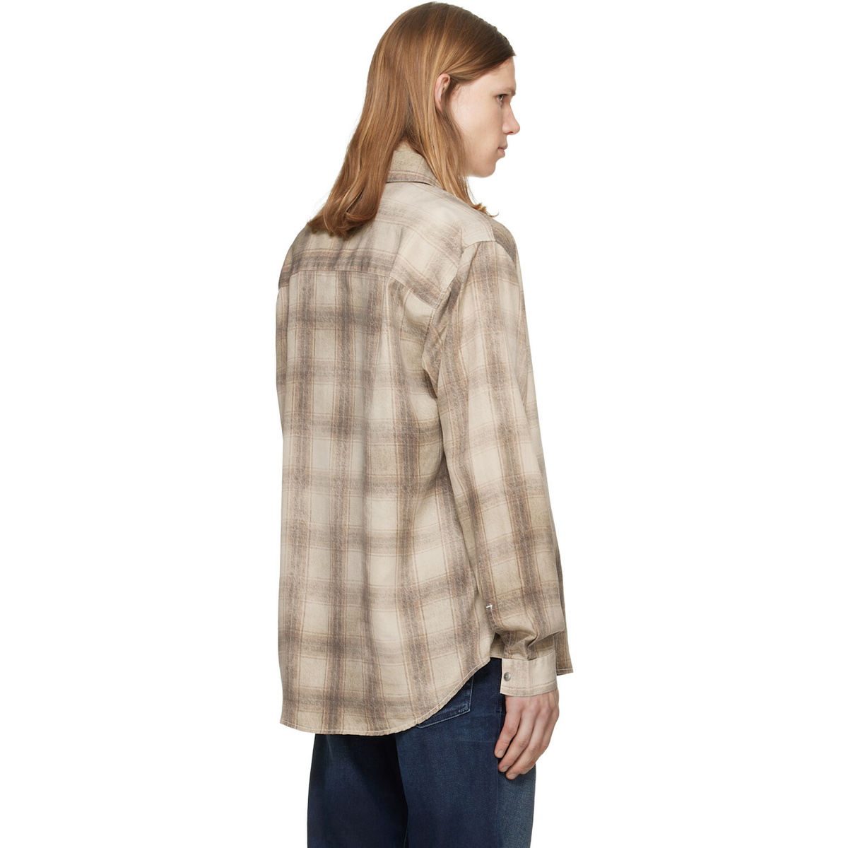 Diesel Brown & Beige S-Simply-Jmcm Shirt