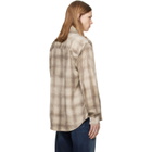 Diesel Brown & Beige S-Simply-Jmcm Shirt
