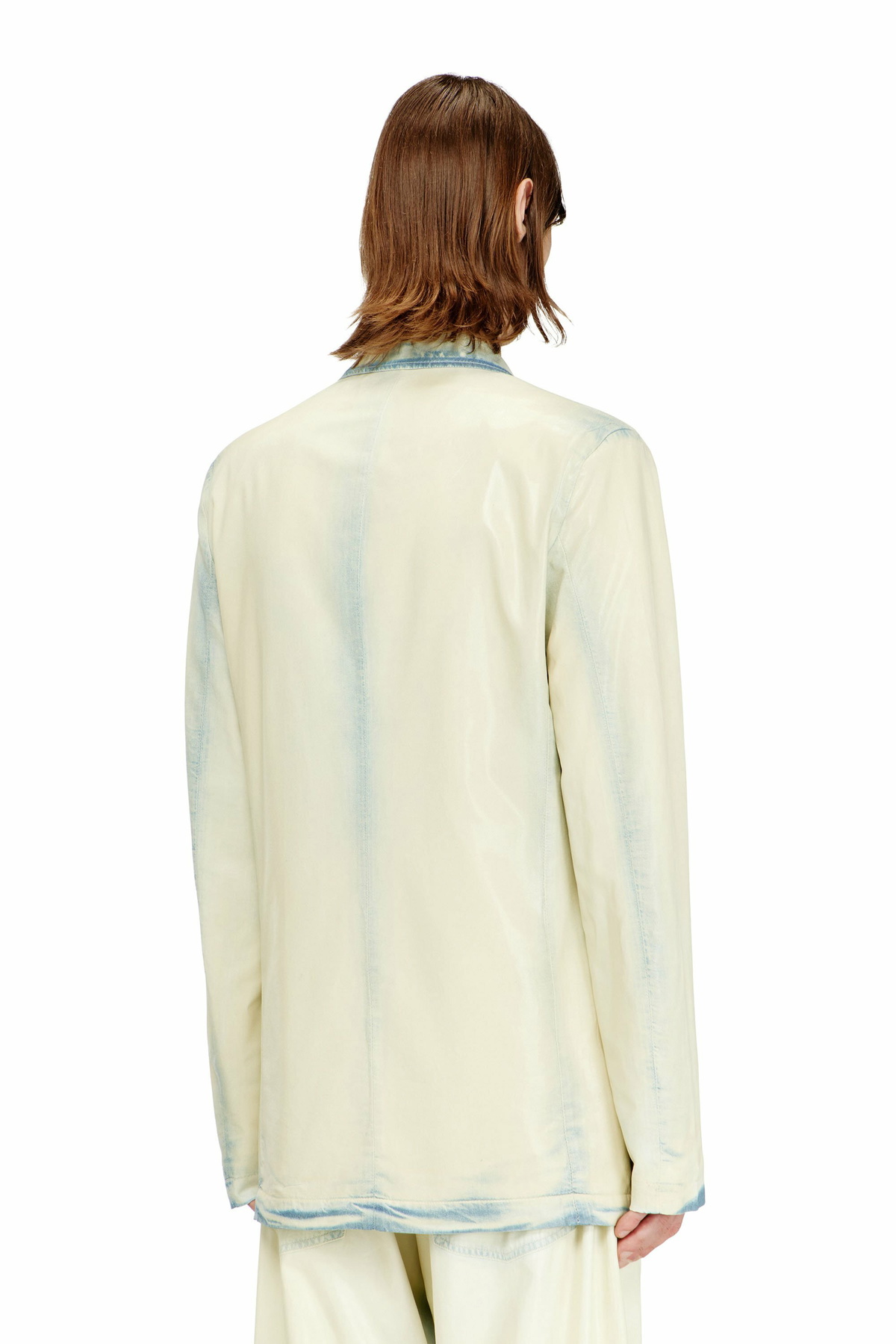 Diesel Blazer in fluid X-Ray bleach denim - Denim Jackets Mens in Blue