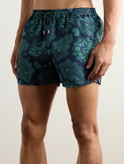 Paul Smith - Straight-Leg Mid-Length Paisley-Print Recycled Swim Shorts - Blue