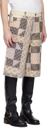 COÛT DE LA LIBERTÉ Multicolor Zander Quilt Toppers Baggy Shorts