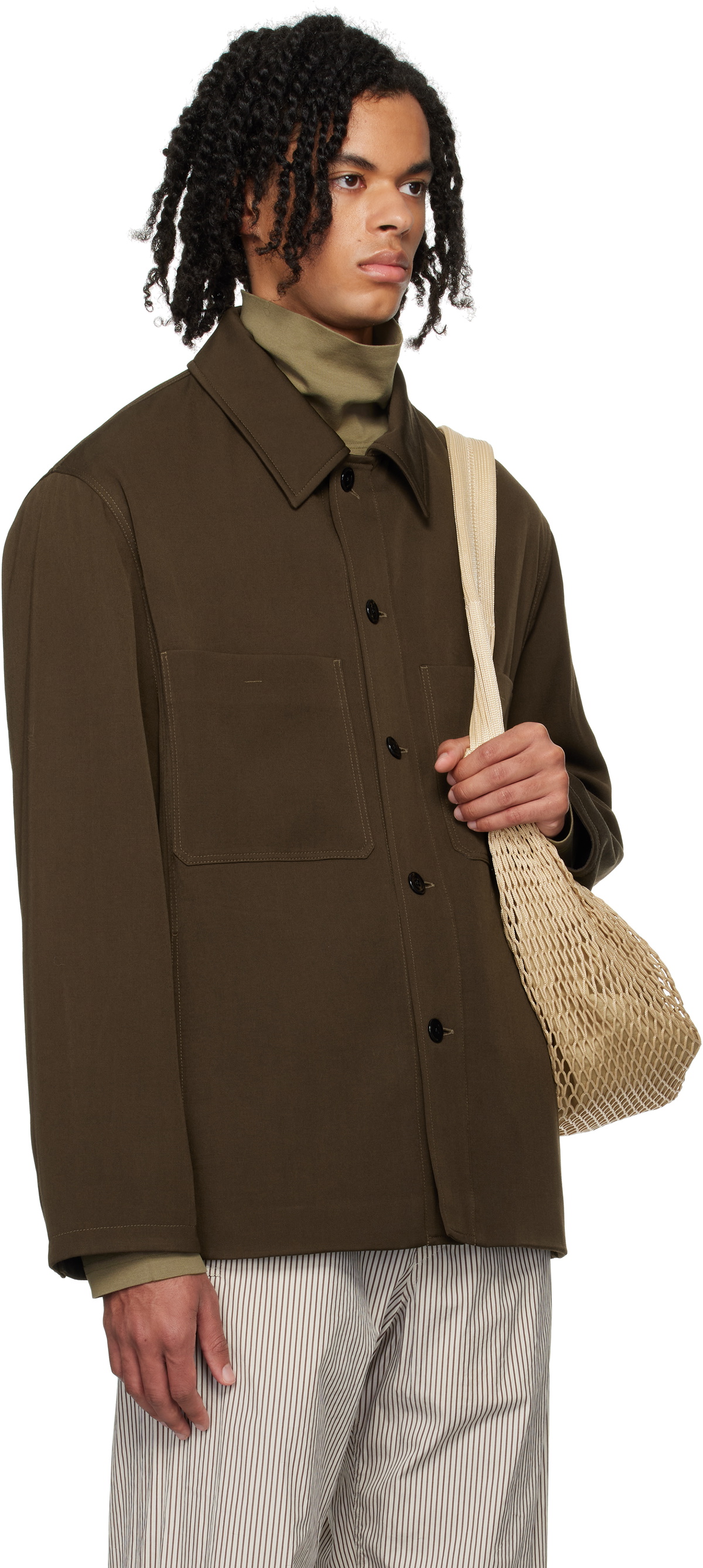 LEMAIRE Brown Wadded Facing Jacket Lemaire