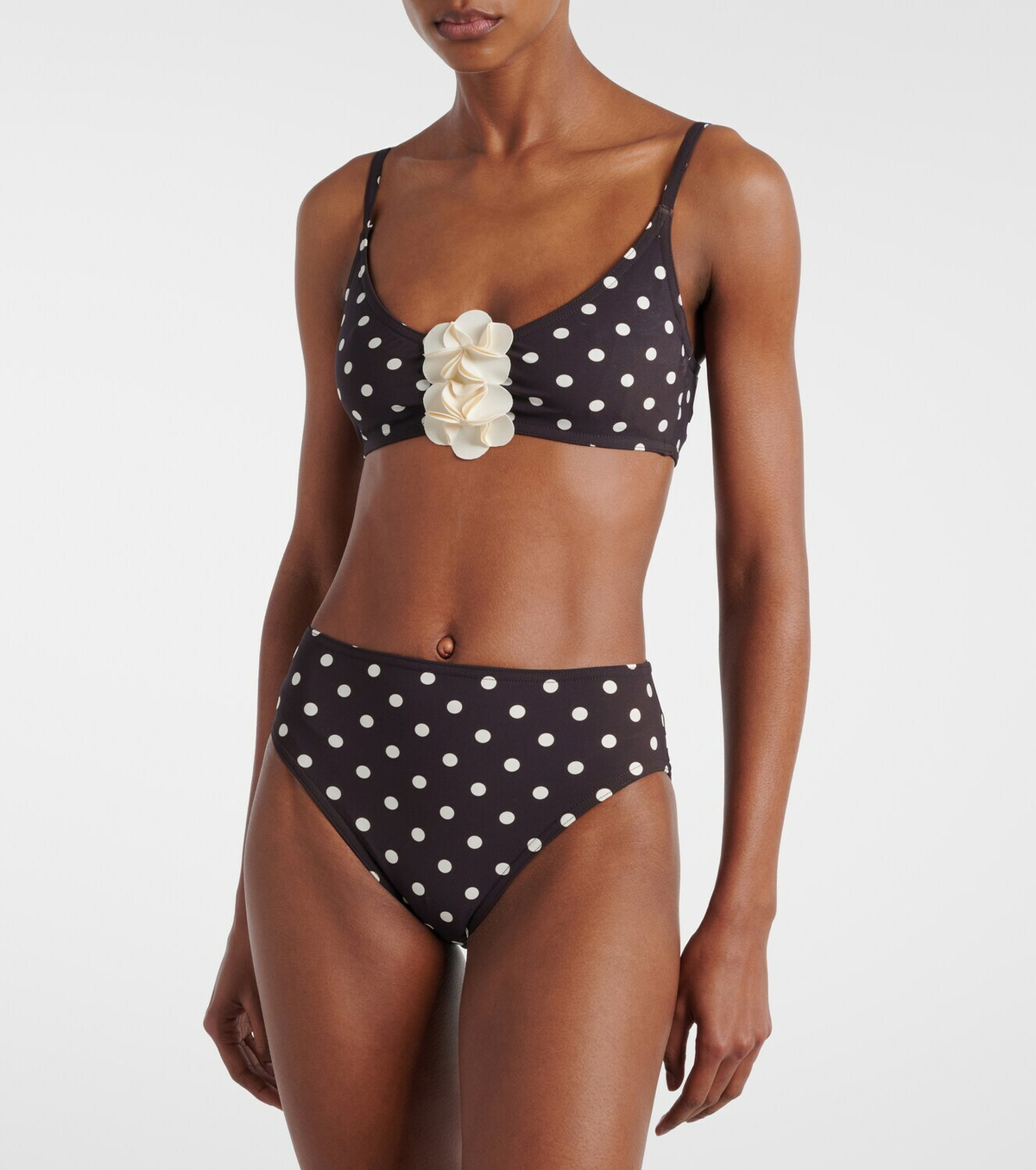 Karla Colletto Polka-dot bikini bottoms