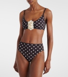 Karla Colletto Polka-dot bikini bottoms