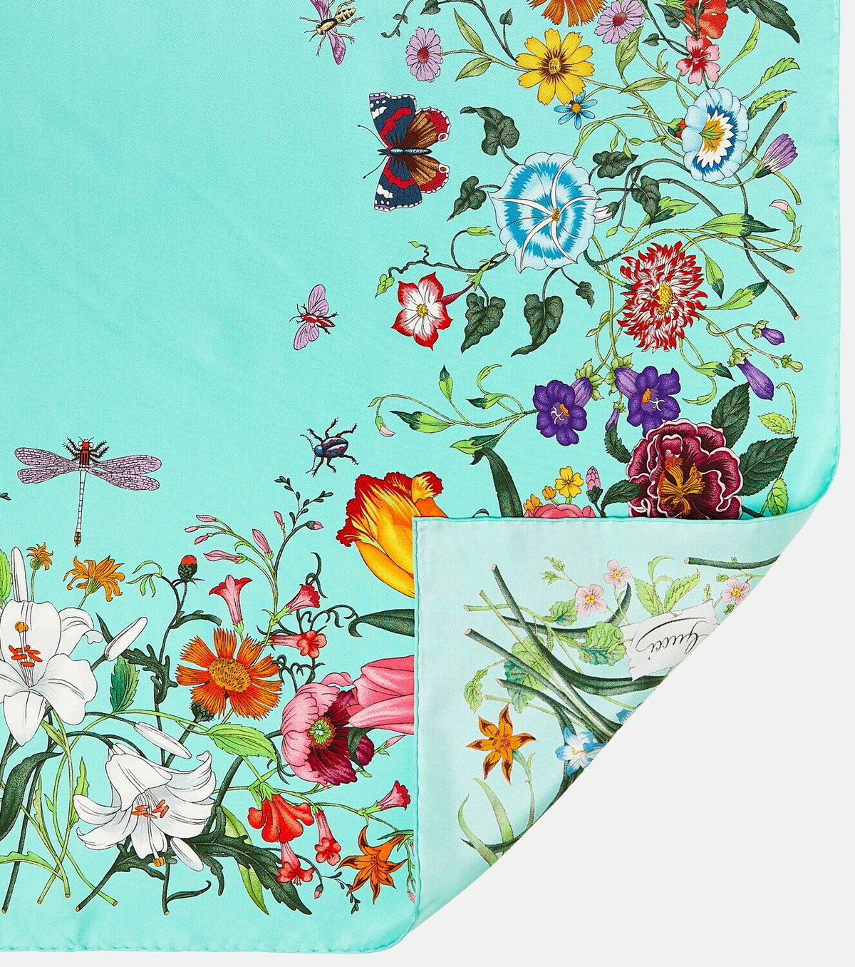 Gucci Floral silk scarf