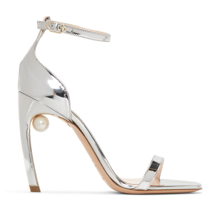 Nicholas Kirkwood Silver Mira Pearl Sandals Nicholas Kirkwood