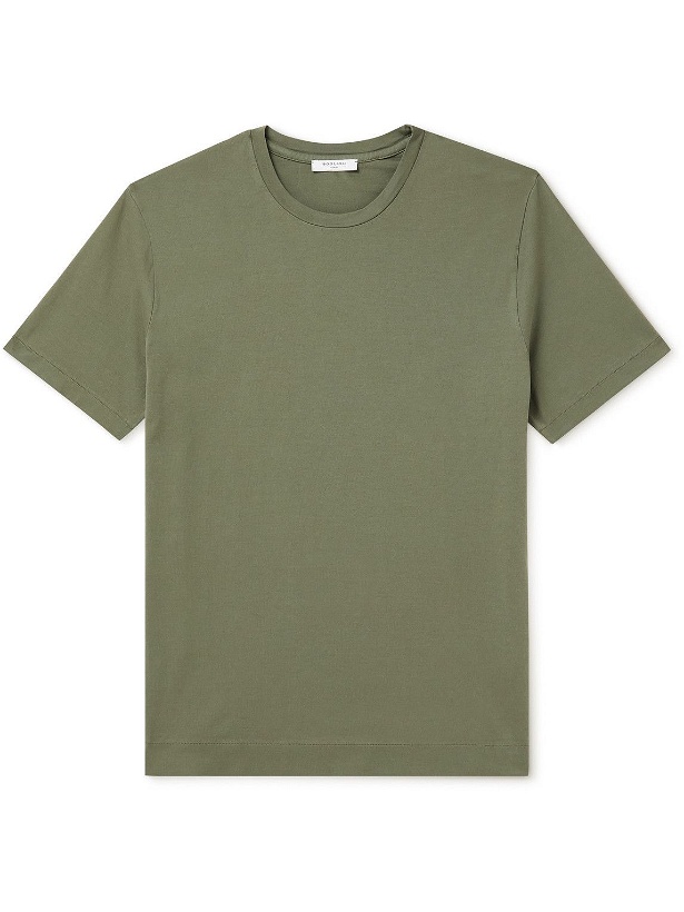 Photo: Boglioli - Garment-Dyed Cotton-Jersey T-Shirt - Green