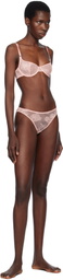Fleur du Mal Pink Bouquet Lace Cheeky Briefs