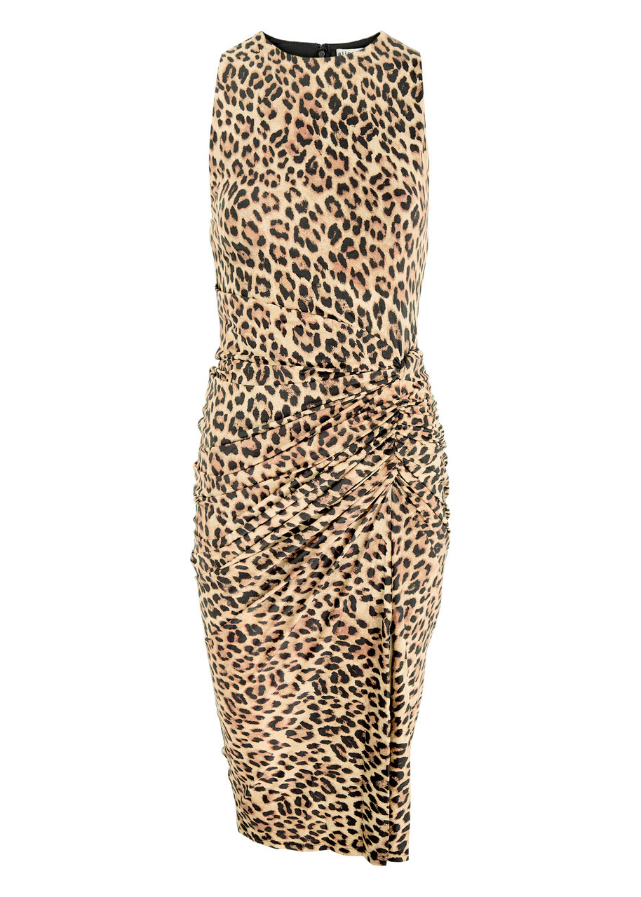 Alice + Olivia Mardell Leopard-print Stretch-jersey Midi Dress Alice +  Olivia