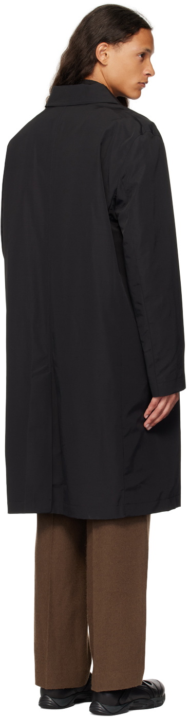 Róhe Black Relaxed Coat