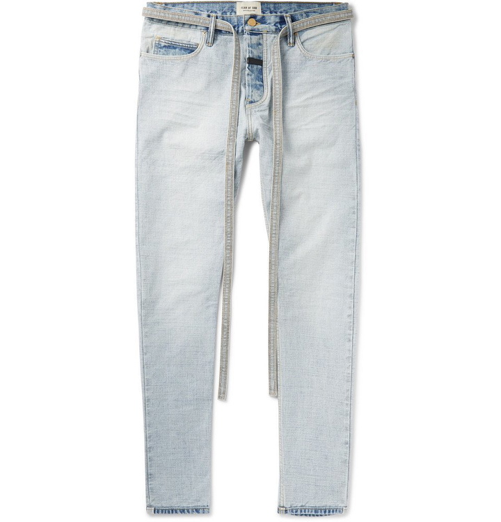 Photo: Fear of God - Slim-Fit Denim Jeans - Light blue