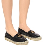 Gucci - Double G leather espadrilles