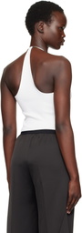 Christopher Esber White Levitate Knit Tank Top