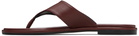 Aeyde Burgundy Amaya Thong Sandals
