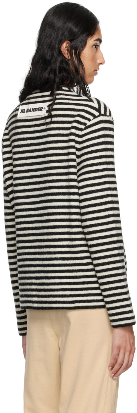 Jil Sander Black & White Striped Sweater Jil Sander