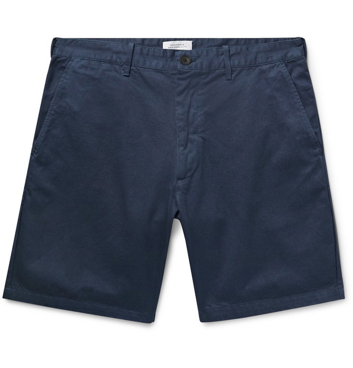 Photo: Saturdays NYC - Tommy Cotton-Twill Chino Shorts - Blue