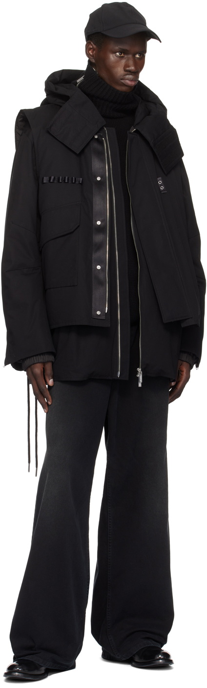 ジャケット・アウター HELMUT LANG Padded Pilot Vest Helmut Lang Black Arctic Double Puffer Down Jacket & Vest Set