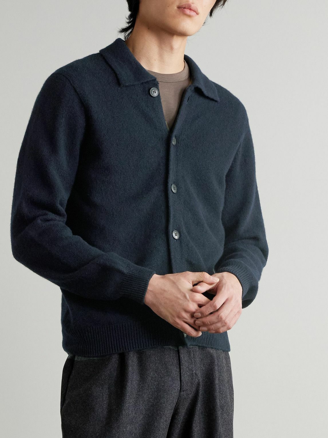 Sunspel - Wool Cardigan - Blue