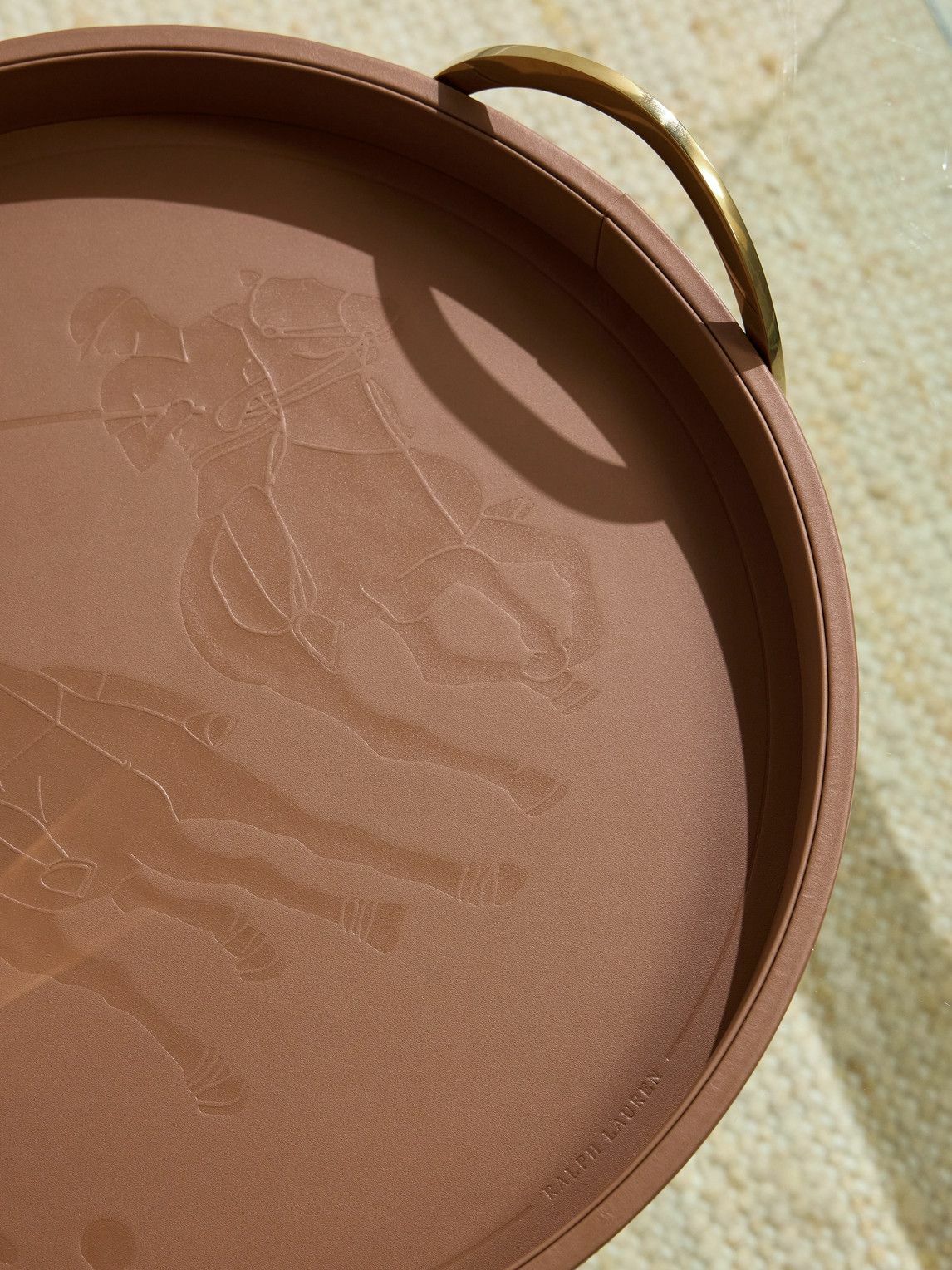 Ralph Lauren Home - Garrett Canvas, Leather and Brass Tray