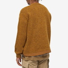 And Wander Men's Shetland Wool Crew Knit in Camel