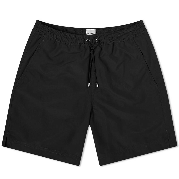 Photo: Sunspel Men's Swim Shorts in Black