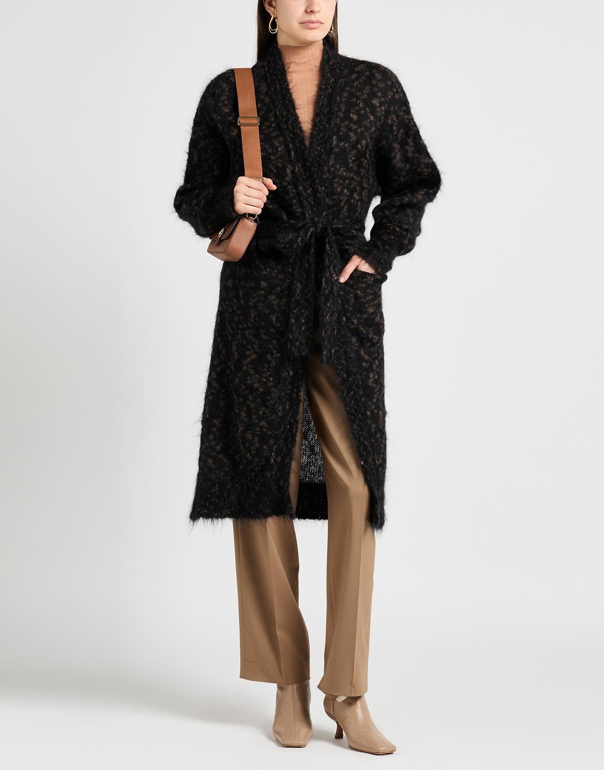 Majestic Filatures Womens Cardigan in Black