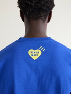 Human Made - Logo-Print Cotton-Jersey T-Shirt - Blue