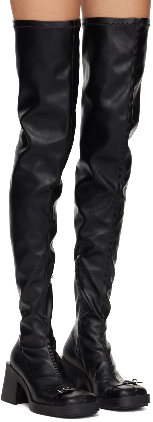 Justine Clenquet Black Jordan Tall Boots
