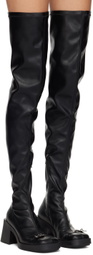 Justine Clenquet Black Jordan Tall Boots