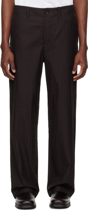 Photo: Lacoste Brown Twill Trousers