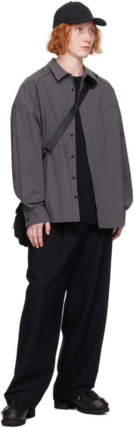 THE JEAN PIERRE / Shell Nylon Shirt - BROWN