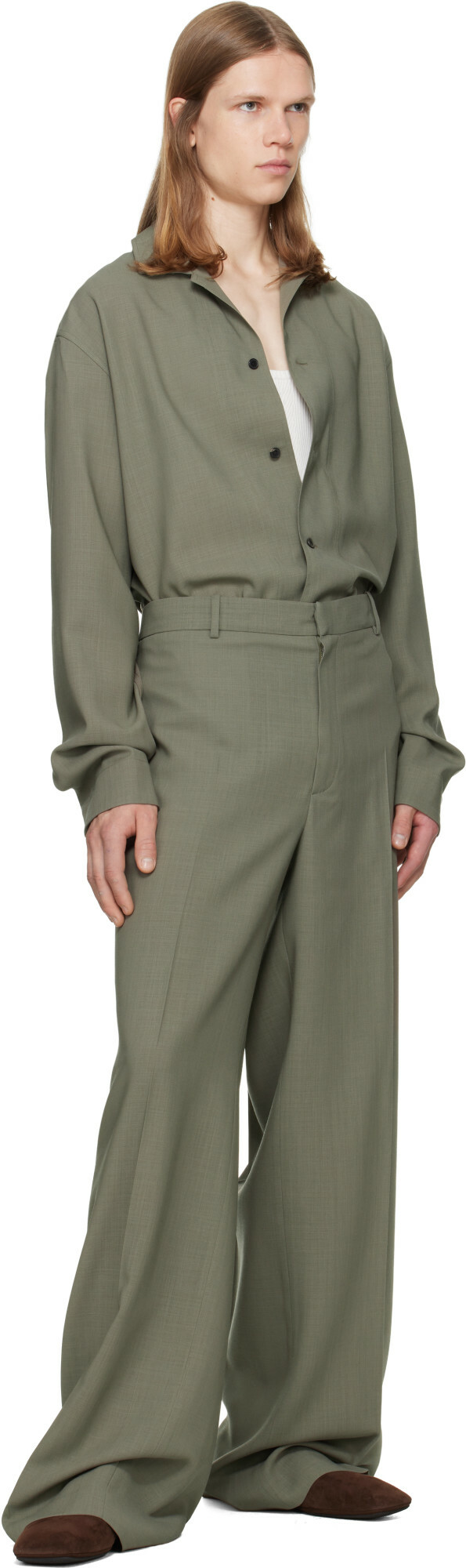 Calvin Klein Collection Taupe Eric Trousers