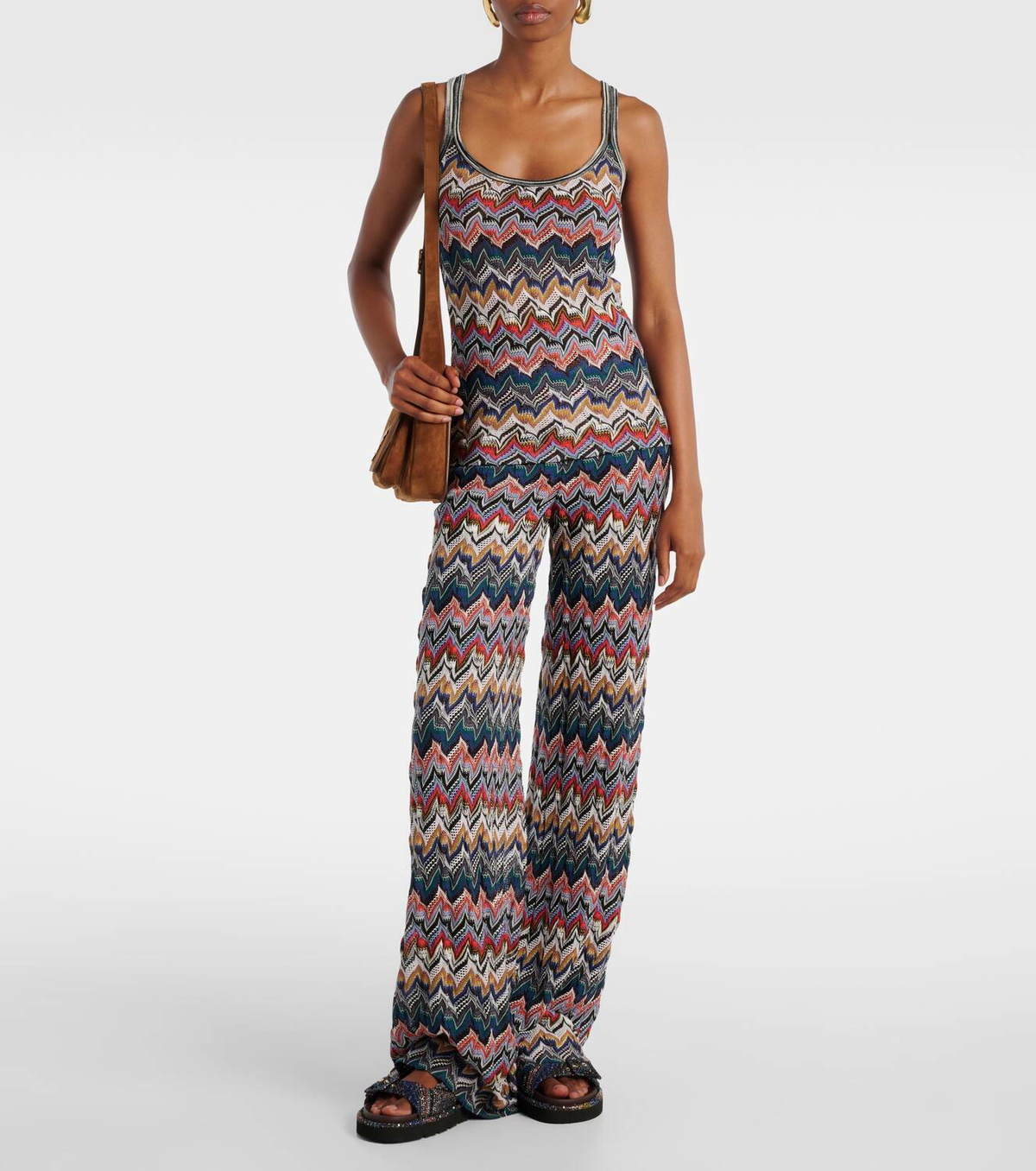 Missoni Zigzag lamé tank top