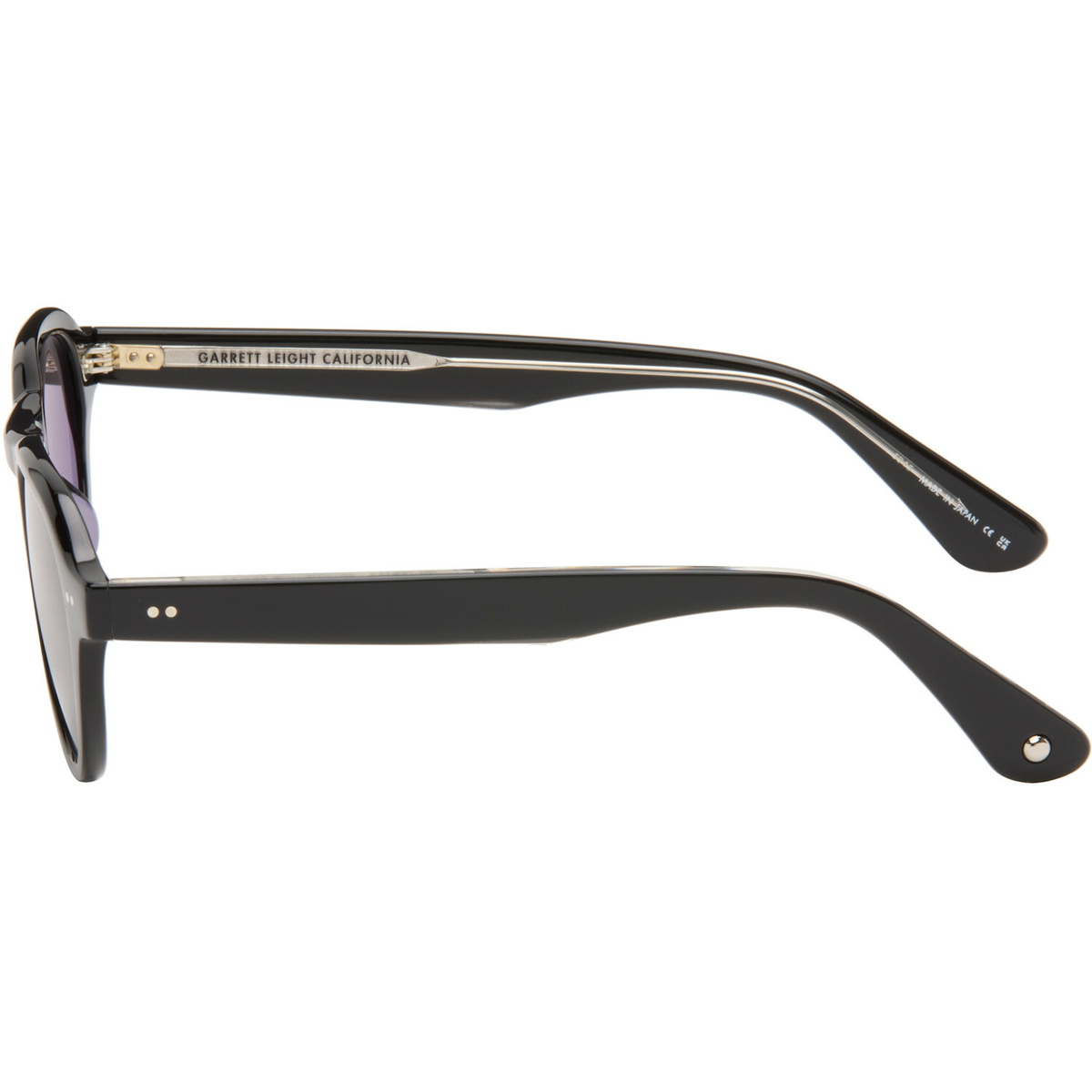 Garrett Leight Black McNally Sunglasses