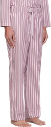 Tekla Pink & White Poplin Pyjama Pants