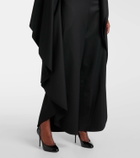 Alaïa Open-back wool grain de poudre jumpsuit