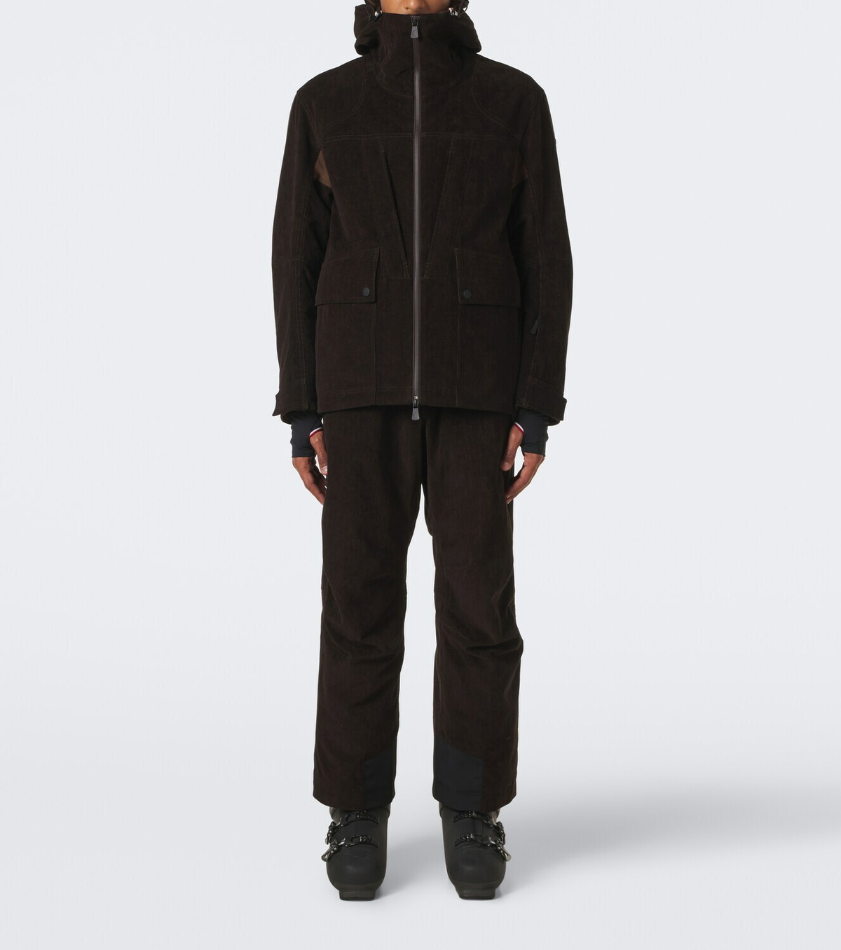 Moncler Grenoble Airolo cotton corduroy ski jacket