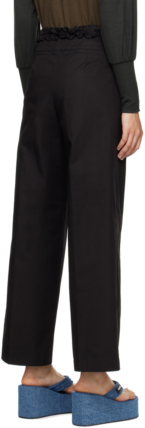 Kijun Black Frill Truck Trousers