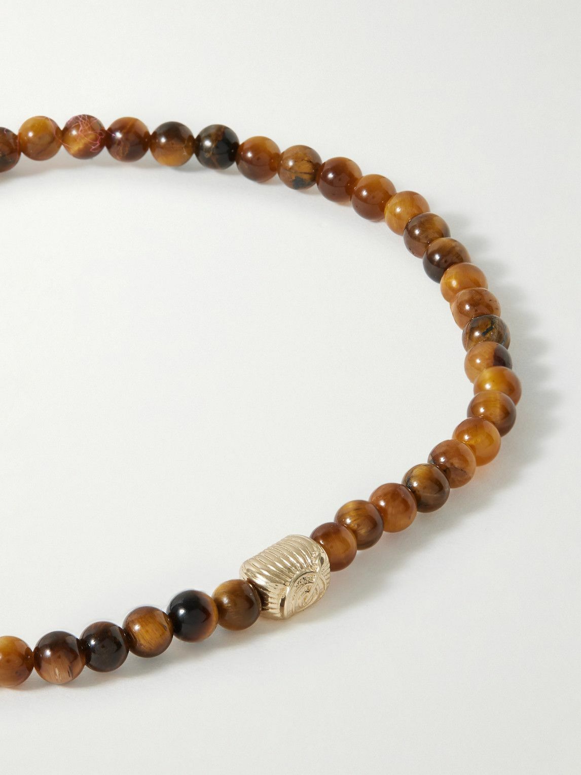 Luis Morais - Gold Tiger's Eye Beaded Bracelet