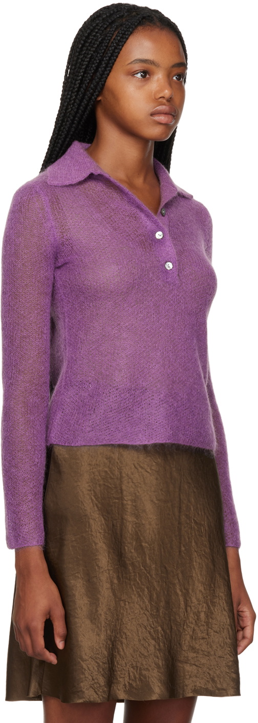 Vince Purple Brushed Polo