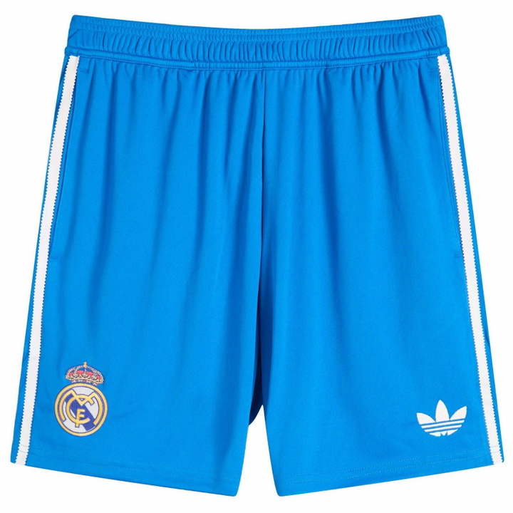 Photo: Adidas Men's Real Madrid 25/26 3rd Shorts in Bluebird
