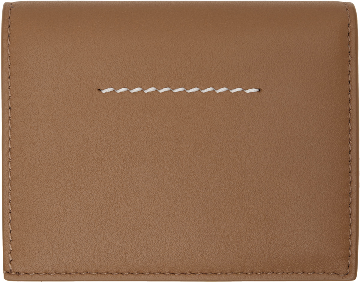 MM6 Maison Margiela Tan Leather Wallet