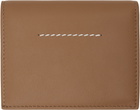 MM6 Maison Margiela Tan Leather Wallet