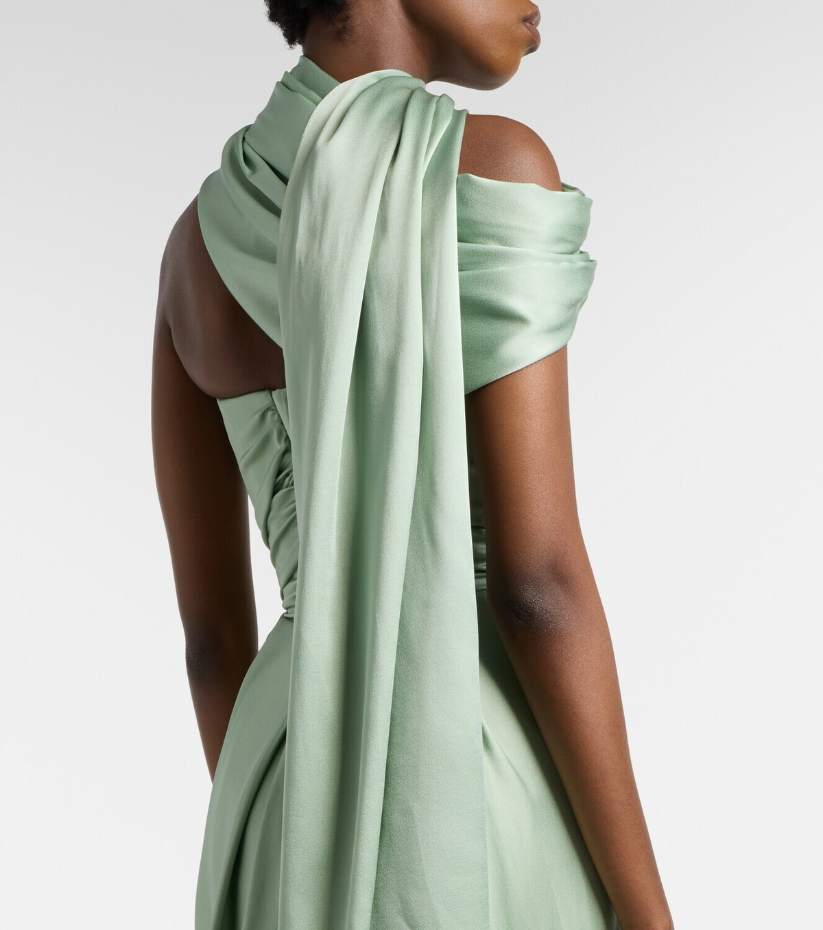 Vivienne Westwood Nova Vixen scarf-detail satin gown