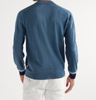 Orlebar Brown - Gifford Mélange Merino Wool Polo Shirt - Blue