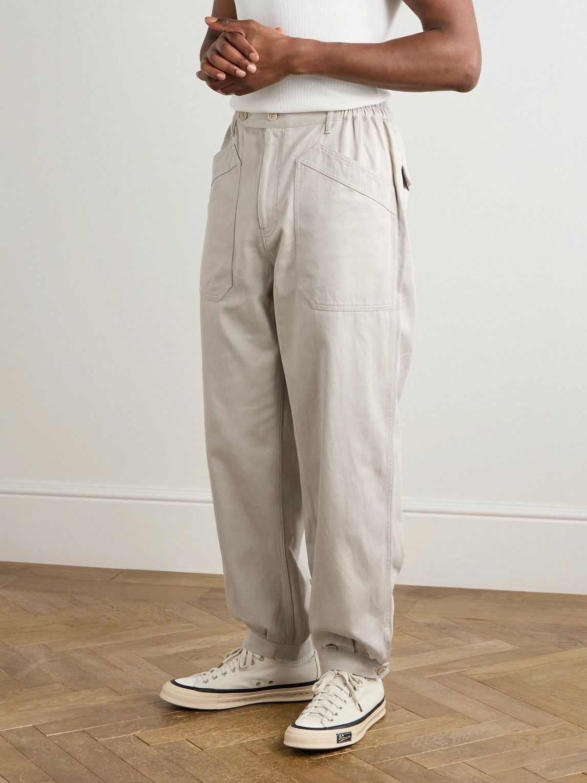 Visvim - Carrol Tapered Cotton-Twill Trousers - Neutrals
