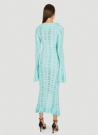 Blumarine Pointelle Knit Frilled Dress