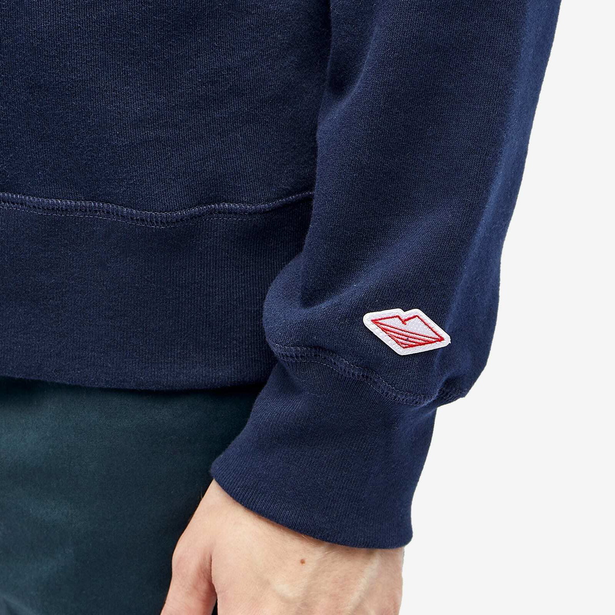 Battenwear Men's Reach Up Crew Sweat in Midnight Navy